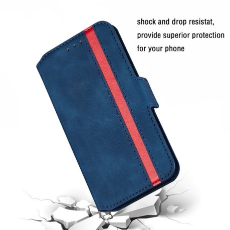 Чехол-книжка Retro Frosted Oil Side на Samsung Galaxy A51- сине-красный