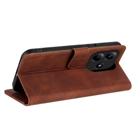Чохол-книжка AZNS Skin Feel Calf Texture для Xiaomi Redmi Note 14 5G - коричневий