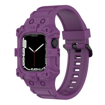 Силиконовый ремешок Integrated Band для Apple Watch Series 8/7 45mm / 44mm / 42mm - фиолетовый