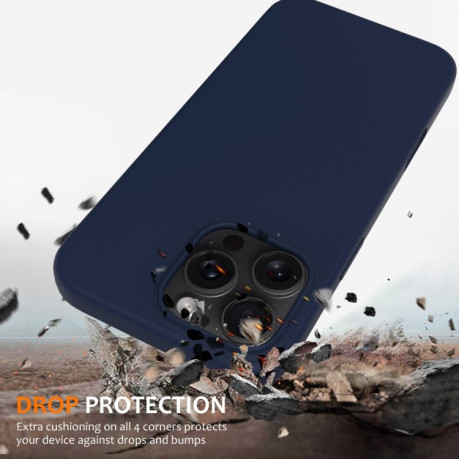 Силіконовий чохол Shockproof Silicone Magsafe для iPhone 16 Pro Max - синій