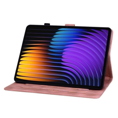 Чехол-книжка Lily Embossed Leather для Xiaomi Pad 7/Pad 7 Pro - розовый
