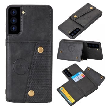 Противоударный чехол Double Buckle для Samsung Galaxy S21 FE - черный