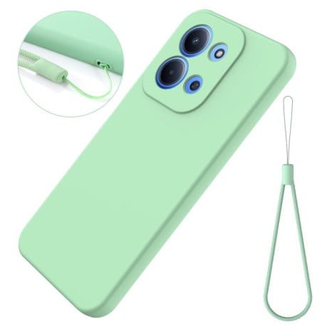 Силіконовий чохол Solid Color Liquid Silicone на Xiaomi Redmi 15C 4G / 5G 173.1mm - зелений