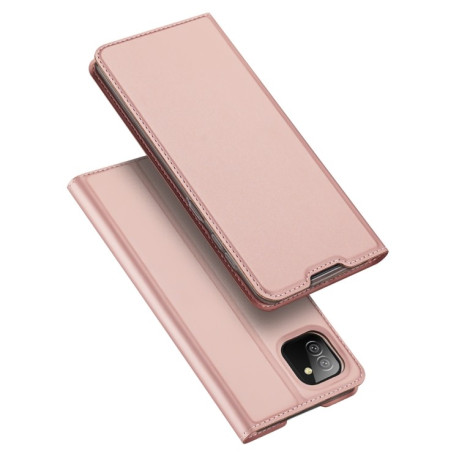 Чехол-книжка DUX DUCIS Skin Pro Series на Samsung Galaxy A03/A04E - розовое золото