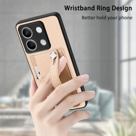 Протиударний чохол Wristband Kickstand Card для Xiaomi Redmi Note 13 - зелений