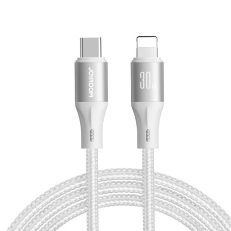 Зарядное устройство +кабель 2 in 1 PD 18W USB-C / Type-C / Cable Length 1m для JOYROOM SA25-CL3 30W USB-C/Type-C to 8 Pin Fast Charge Data Cable, Length:3m - белый