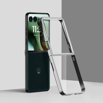Чехол 6D Electroplating для Motorola Razr 60 Ultra - сріблястий