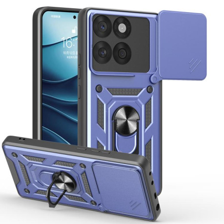 Противоударный чехол Camera Sliding для Motorola Edge 60 Fusion - синий