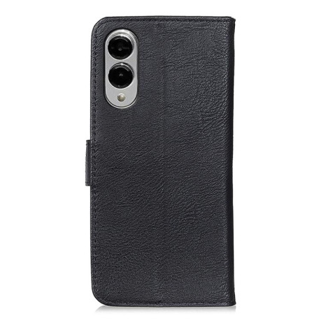 Чехол-книжка KHAZNEH Cowhide Texture на Samsung Galaxy S25 Edge 5G - черный