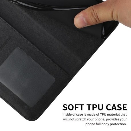 Чохол-книжка Stitching Calf Texture для Infinix Note 50 4G / 50 Pro 4G - чорний