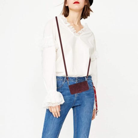 Чохол-книжка Skin Feel з малюнком соняшника на OnePlus Nord 5 5G / Ace 5 Ultra - винно-червоний