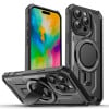 Протиударний чохол Invisible Bracket MagSafe Magnetic для iPhone 16 Pro Max - чорний