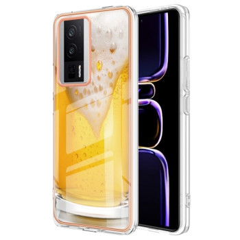 Противоударный чехол Electroplating IMD для Xiaomi Poco F5 Pro 5G / Redmi K60 - Beer