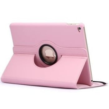 Чехол Litchi Texture 360 Degrees на iPad 9/8/7 10.2 (2019/2020/2021) - Розовый