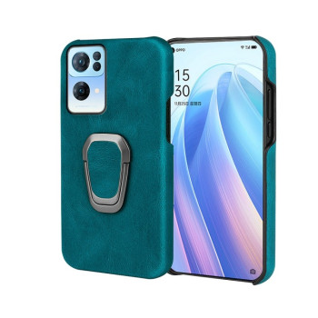 Противоударный чехол EsCase Ring Holderr OPPO Reno7 Pro 5G-бирюзовый