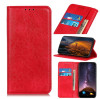 Чехол-книжка Magnetic Retro Crazy Horse Texture на Samsung Galaxy A02s - красный