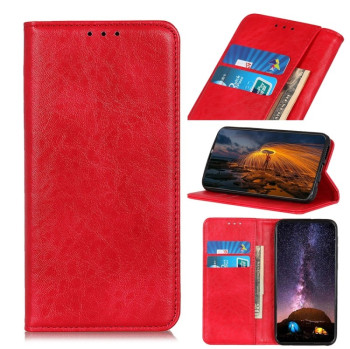 Чехол-книжка Magnetic Retro Crazy Horse Texture на Xiaomi Mi 11 Pro 5G / 4G - красный