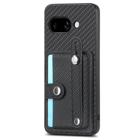 Противоударный чехол Wristband Kickstand Card для  Google Pixel 9a - черный