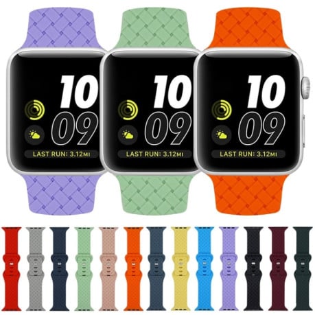 Ремешок Weave Texture для Apple Watch Series 8/7 41mm/40mm /38mm - фиолетовый