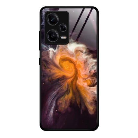 Протиударний скляний чохол Marble Pattern Glass на Xiaomi Redmi Note 12 Pro 5G - Typhoon