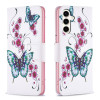 Чехол-книжка Colored Drawing Pattern для Samsung Galaxy S23 FE 5G - Butterfly