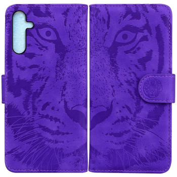 Чехол-книжка Tiger Embossing для Samsung Galaxy A25 5G - фиолетовый