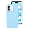 Противоударный чехол Liquid Silicone Full (Magsafe) для iPhone 16 Plus - синий