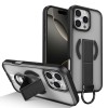 Противоударный чехол Skin-Friendly D-Ring Holder Magnetic с магнитным кольцом для iPhone 16 Pro Max — чёрный