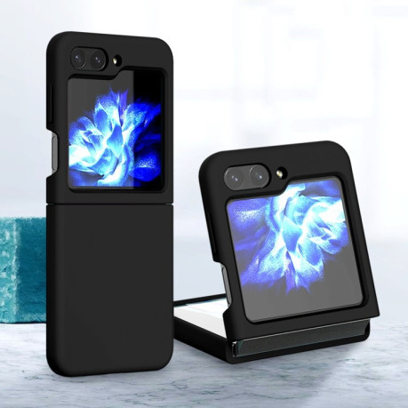 Силиконовый чехол Silicone Skin Feel Folding для Samsung Galaxy Flip 5 - черный