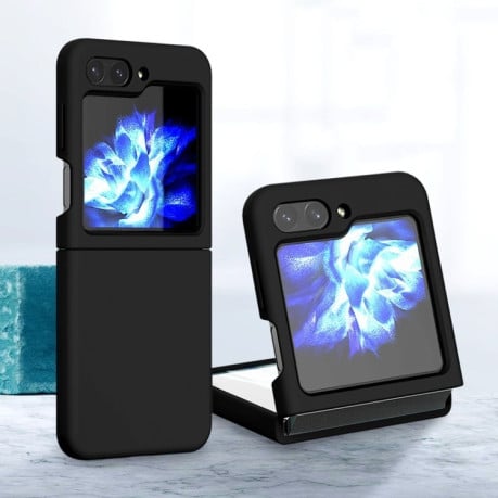 Силиконовый чехол Silicone Skin Feel Folding для Samsung Galaxy  Flip 6 - черный