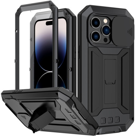 Протиударний чохол R-JUST Sliding для iPhone 14 Pro Max - чорний