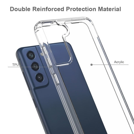 Акриловый противоударный чехол HMC для Samsung Galaxy S21 FE - прозрачный
