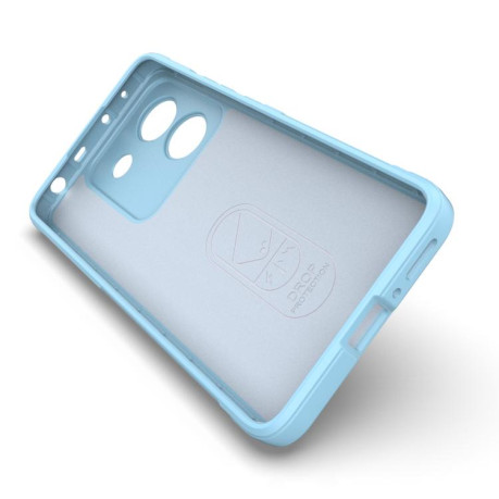 Силиконовый чехол Magic Flannel для Xiaomi Poco M7 Pro 5G - серый