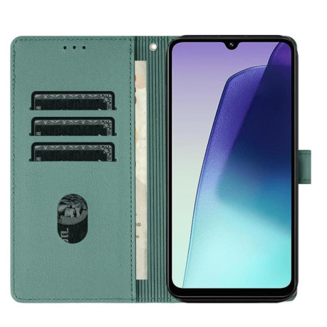 Чохол-книжка Cartoon Elephant Embossed Leather для Xiaomi Redmi A4 5G - зелений