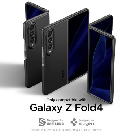 Оригинальный чехол Spigen AirSkin для Samsung Galaxy Fold 4 - Black