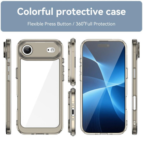 Противоударный чехол Colorful Acrylic Series для iPhone Air - серый