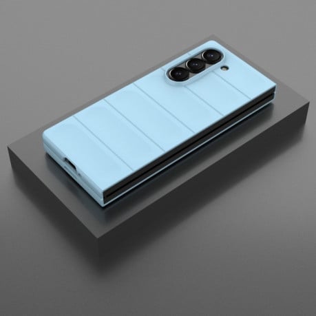 Силіконовий чохол Magic Flannel для Samsung Galaxy Fold 6 - блакитний