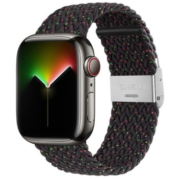 Ремінець Nylon Braid для Apple Watch 10 46mm/Ultra 49mm / Series 8/7 45mm / 44mm / 42mm- чорний
