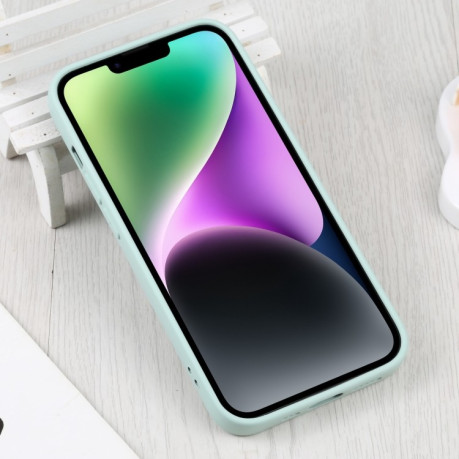 Протиударний чохол Liquid Silicone Full (Magsafe) для iPhone 15 Plus - блакитний