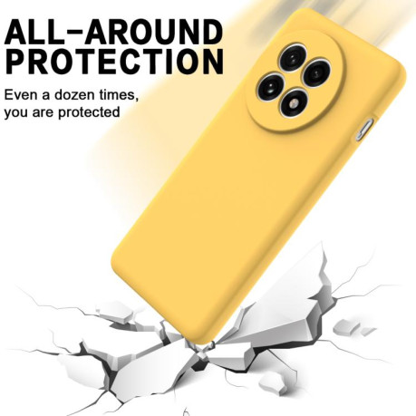 Силіконовий чохол Solid Color Liquid Silicone на OnePlus 13R/Ace 5/5 Pro - жовтий