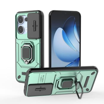 Противоударный чехол Sliding Camshield для OPPO Reno13 5G Global - зеленый