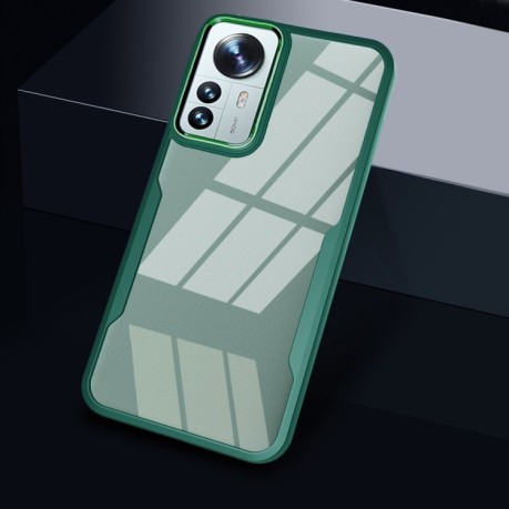 Противоударный чехол Acrylic для Xiaomi 12 Pro - зеленый