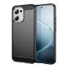 Чехол Brushed Texture Carbon Fiber на OPPO A6 Pro 5G Global — чёрный