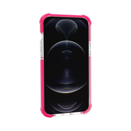 Протиударний акриловий чохол Four-corner на iPhone 13 Pro Max - рожевий
