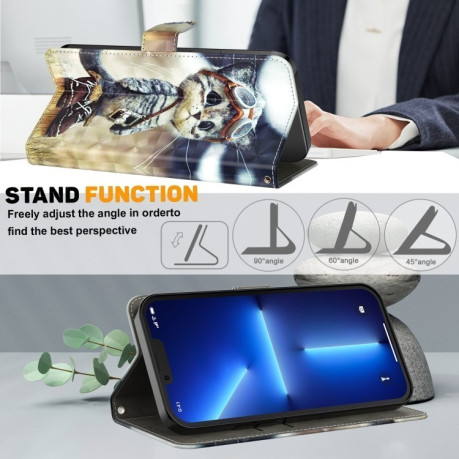 Чехол-книжка 3D Painting для iPhone 16 Pro Max - Cat