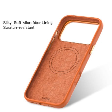 Противоударный чехол Mutural Karen Series Liquid Silicone MagSafe на iPhone 17 Pro Max - серый
