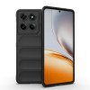 Силиконовый чехол Magic Flannel для Motorola Edge 60 Fusion 5G - черный