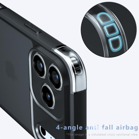 Противоударный чехол Armor Precise Hole PC Hybrid TPU для iPhone Air - черный