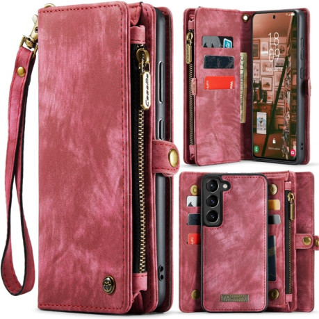 Чехол-кошелек CaseMe 008 Series на Samsung Galaxy S23 5G - красный