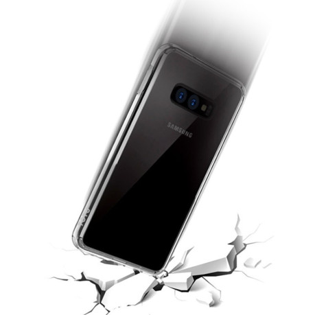 Прозрачный чехол TOTUDESIGN Fairy Series  на Samsung Galaxy S10 Plus- черная окантовка